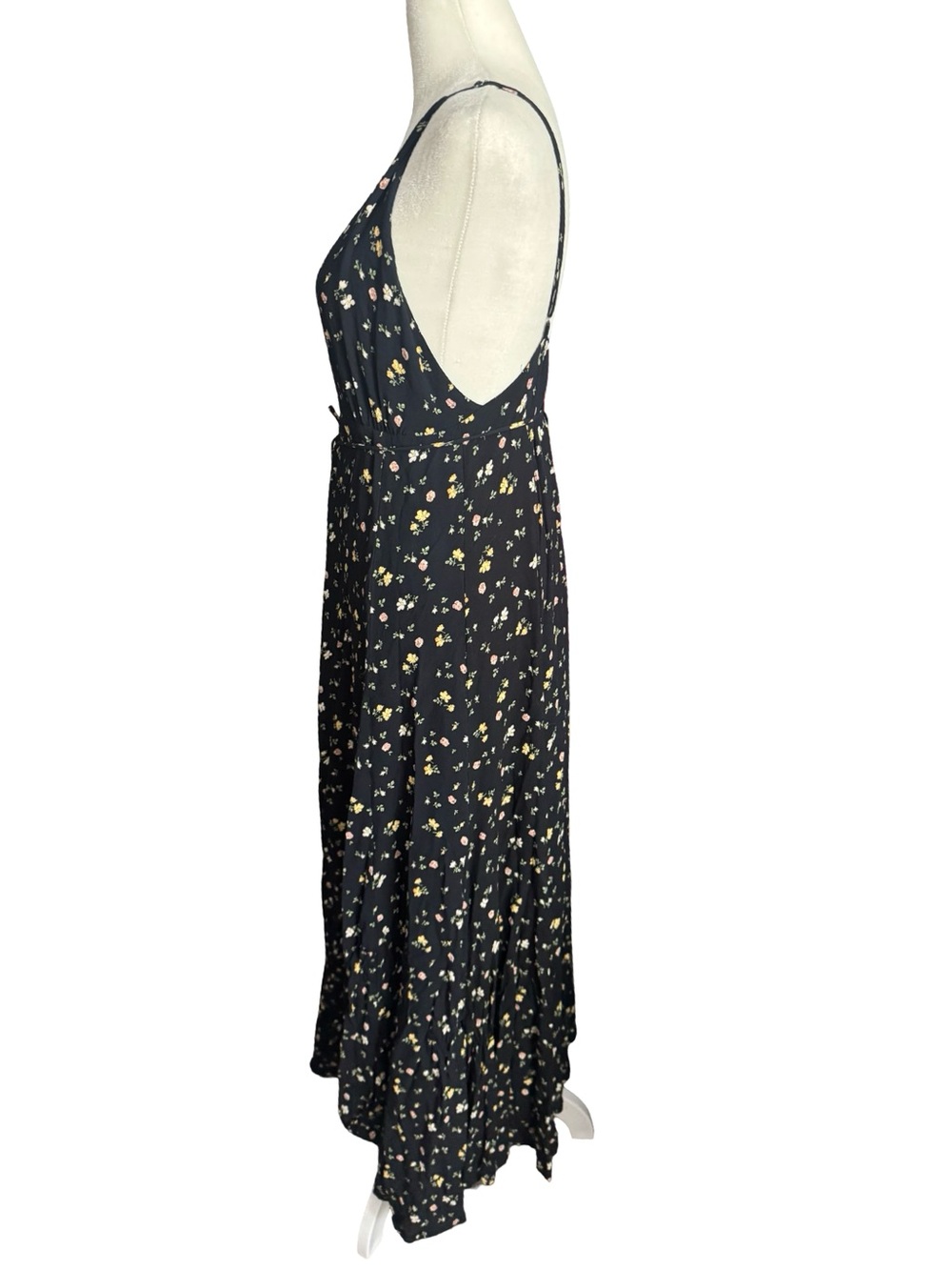 Reformation Callalily Dress In Black Floral Maxi Floor Length Size 0 - Picture 7 of 16